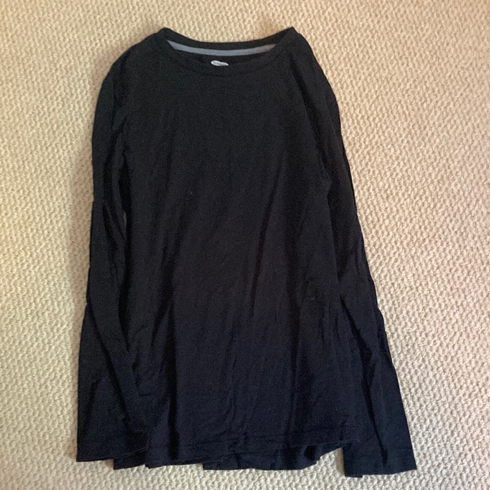 Old Navy Black Pajamas Top Cotton Good Condition